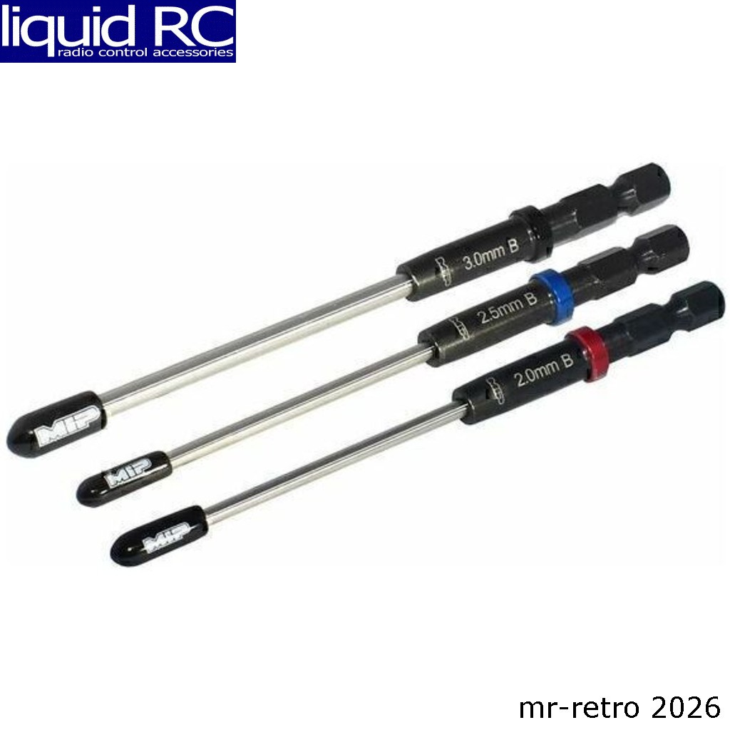 MIP 9616 Speed Tip Ball Hex Driver Wrench Set Gen 2 Metric 3 2.0mm 2.5mm