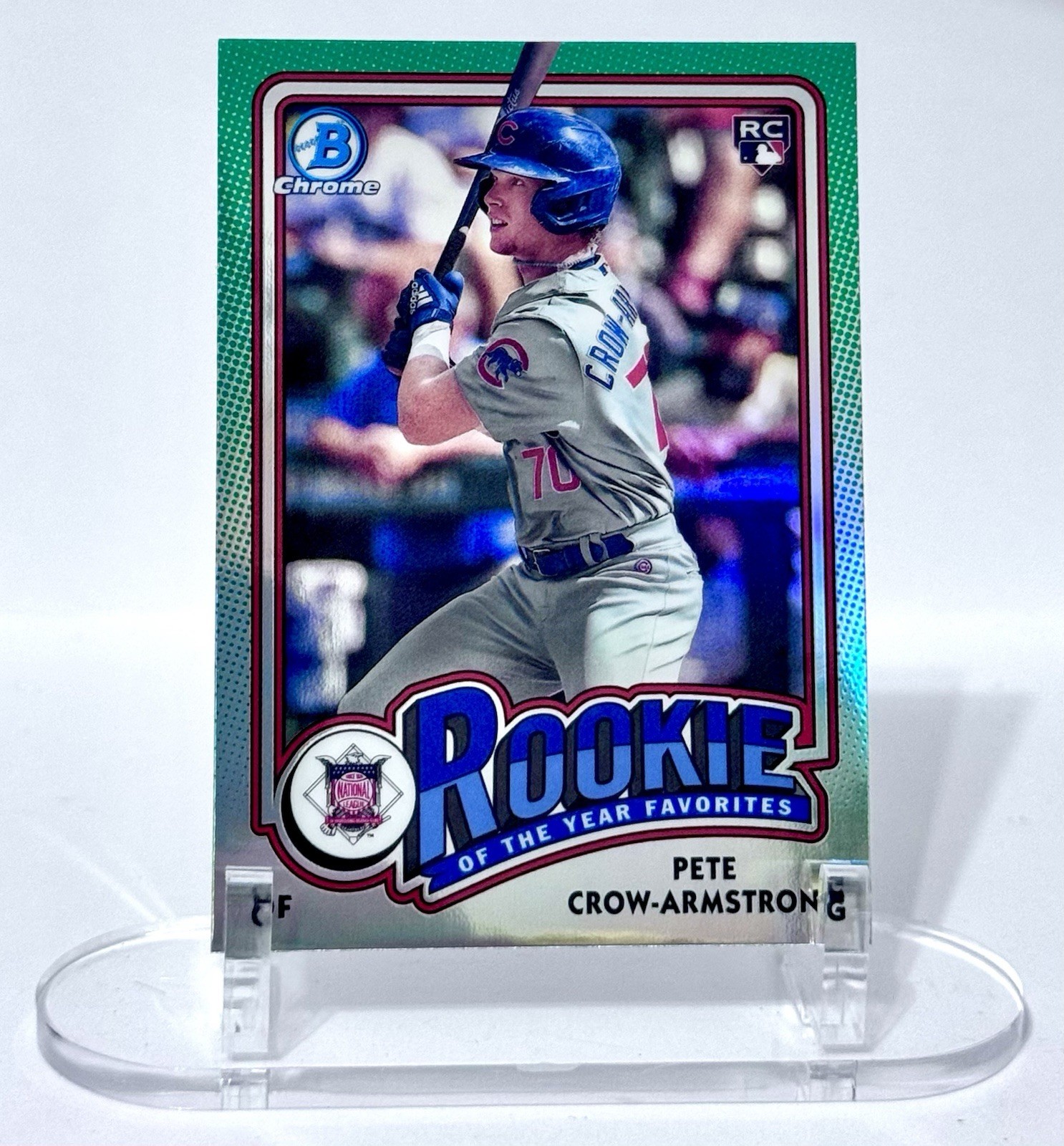 2024 Bowman Pete Crow-Armstrong RC Refractor ROY Favorites #ROY-13 Chicago Cubs