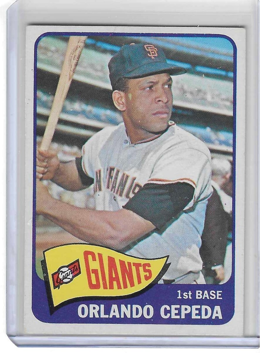1965 Topps Orlando Cepeda - #360 Giants HOF (EX) 1965 Topps Orlando Cepeda - #360 Giants HOF (EX)