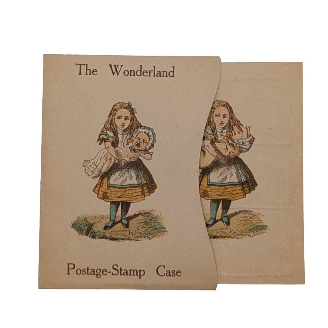 Alice In Wonderland, Rare Wonderland Stamp Case, Mint Condition, 1890