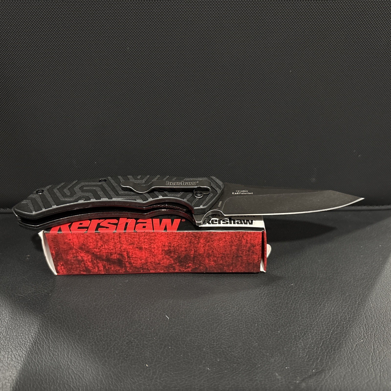 KERSHAW 1314BW Labyrinth Black GFN Handle 3.25\ KERSHAW 1314BW Labyrinth Black GFN Handle 3.25\