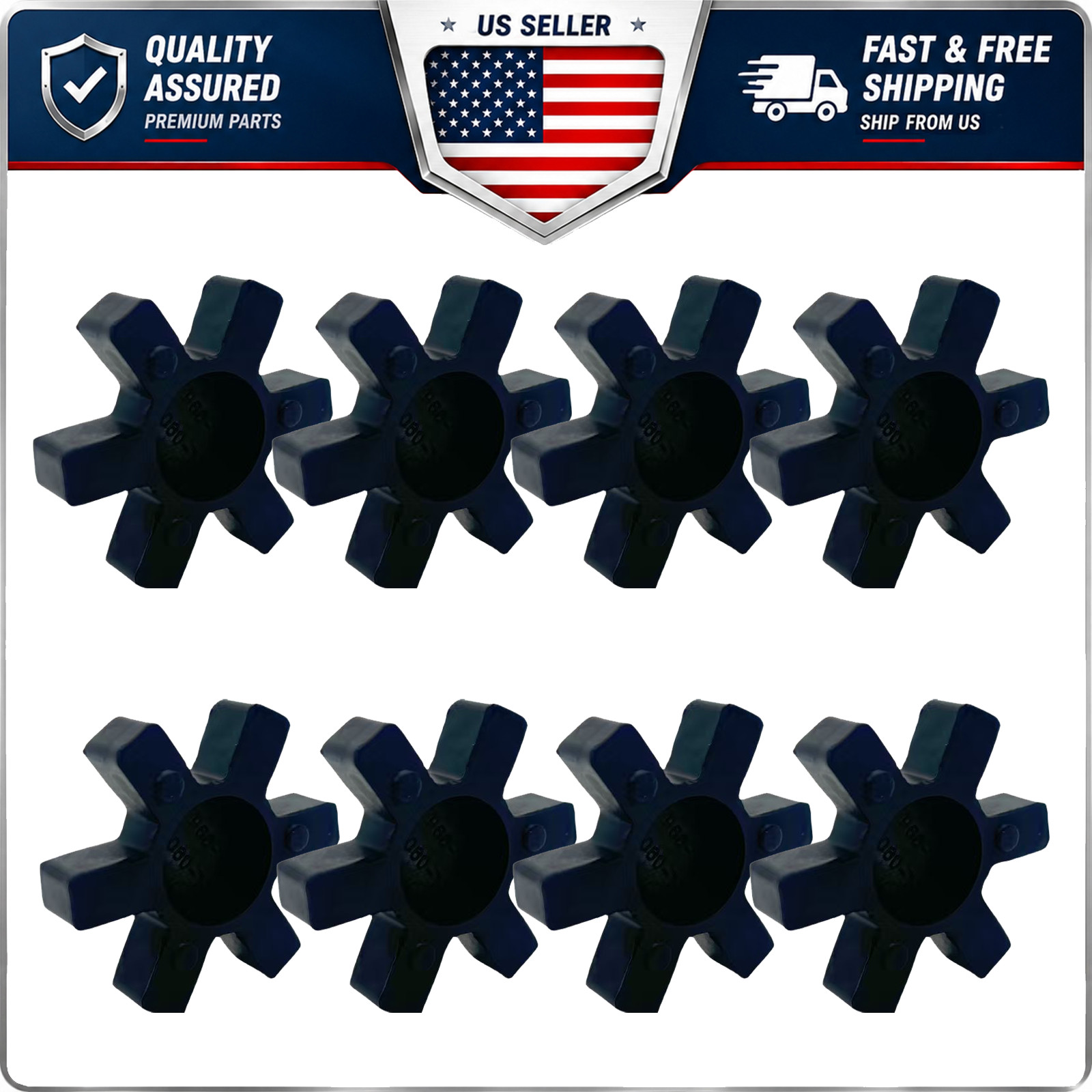 8Pcs L090 LO95 Lovejoy Rubber Spider Insert Closed Fits L-095 L-090 Coupling