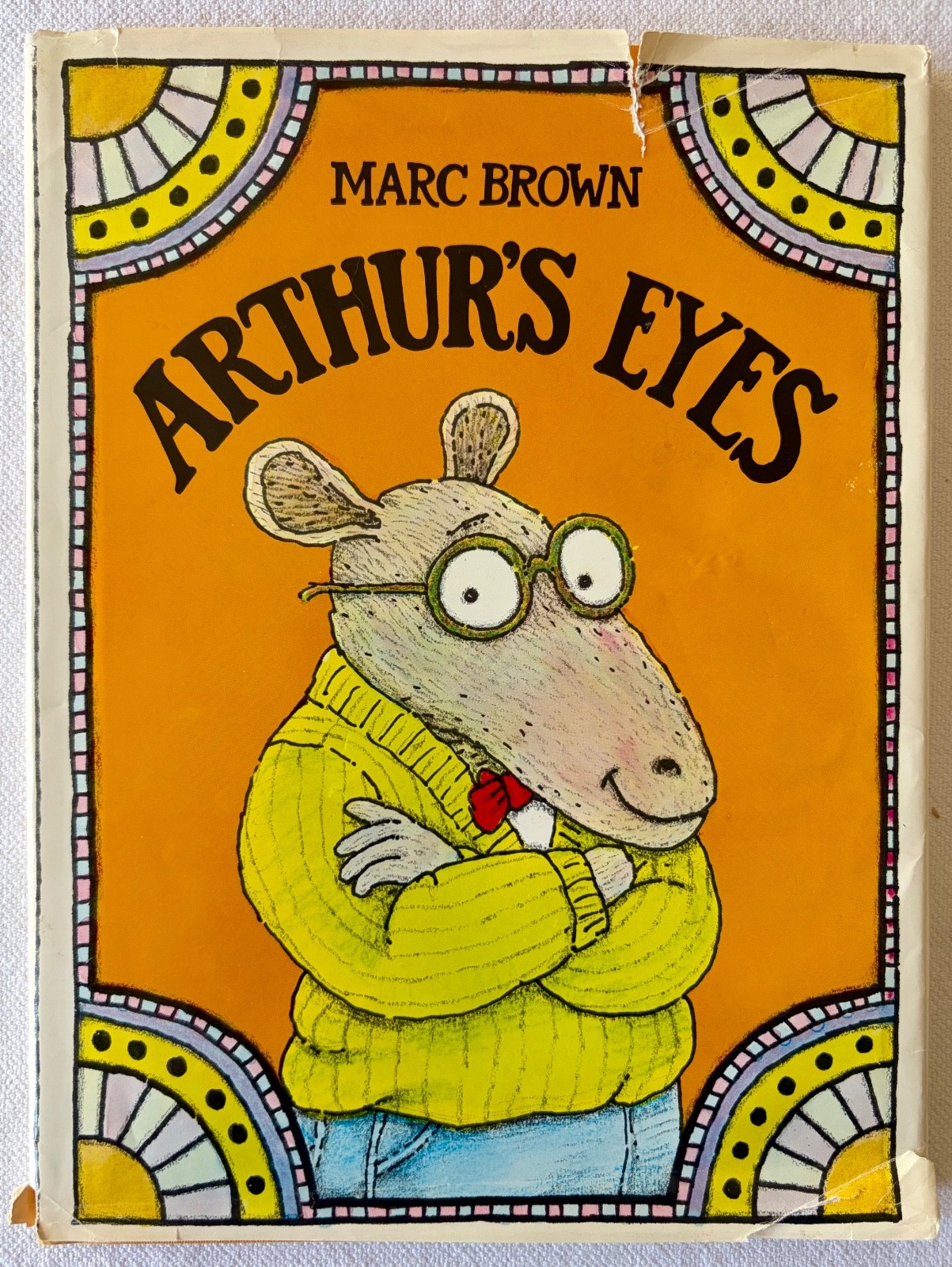 Marc Brown's Arthur's Eyes, SIGNED vintage hardcover (1979) original drawing