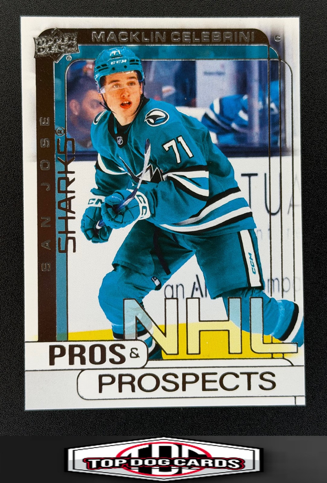 2024-25 Upper Deck #PP-2 Macklin Celebrini Pros & Prospects San Jose Sharks 2024-25 Upper Deck #PP-2 Macklin Celebrini Pros & Prospects San Jose Sharks