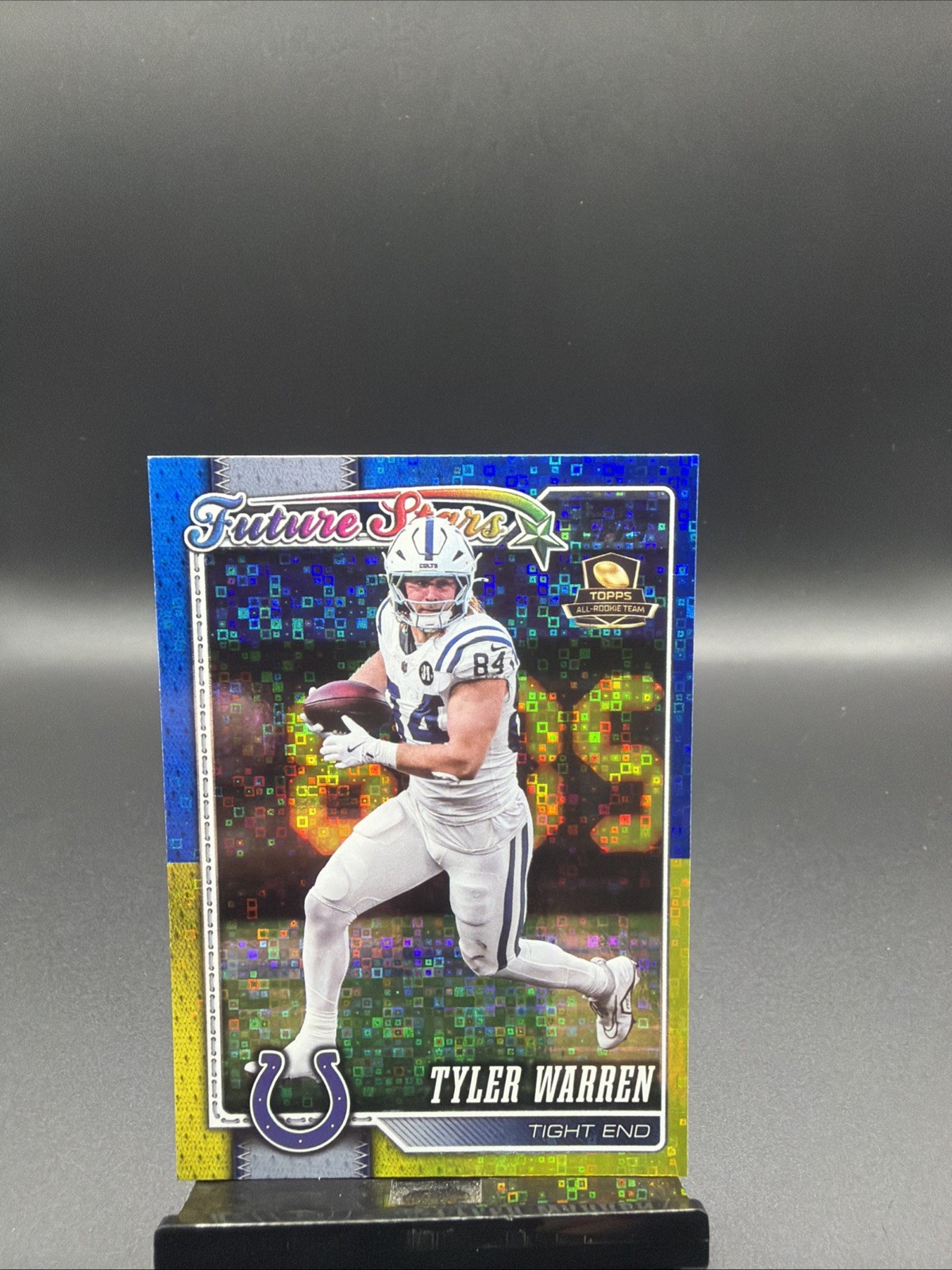 2026 Topps Flagship Football Tyler Warren Future Stars Blue/Gold Disco #265 /150
