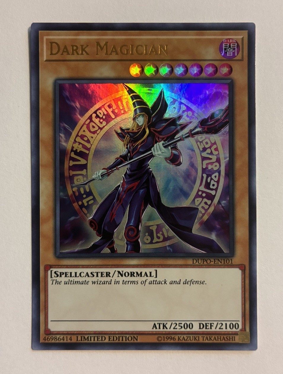 Yu-Gi-Oh Dark Magician DUPO-EN101 Duel Power Limited Ultra Rare Yu-Gi-Oh Dark Magician DUPO-EN101 Duel Power Limited Ultra Rare