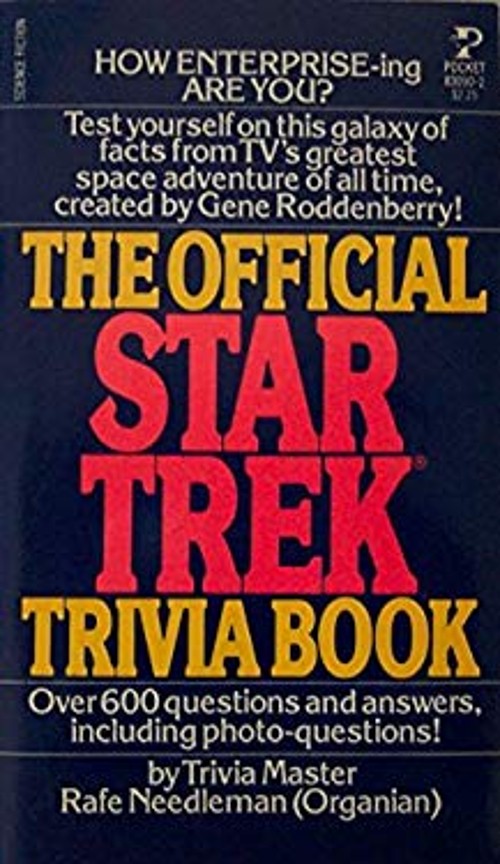 The Official Star Trek Trivia Book Mass Market Paperbound Rafe Ne The Official Star Trek Trivia Book Mass Market Paperbound Rafe Ne