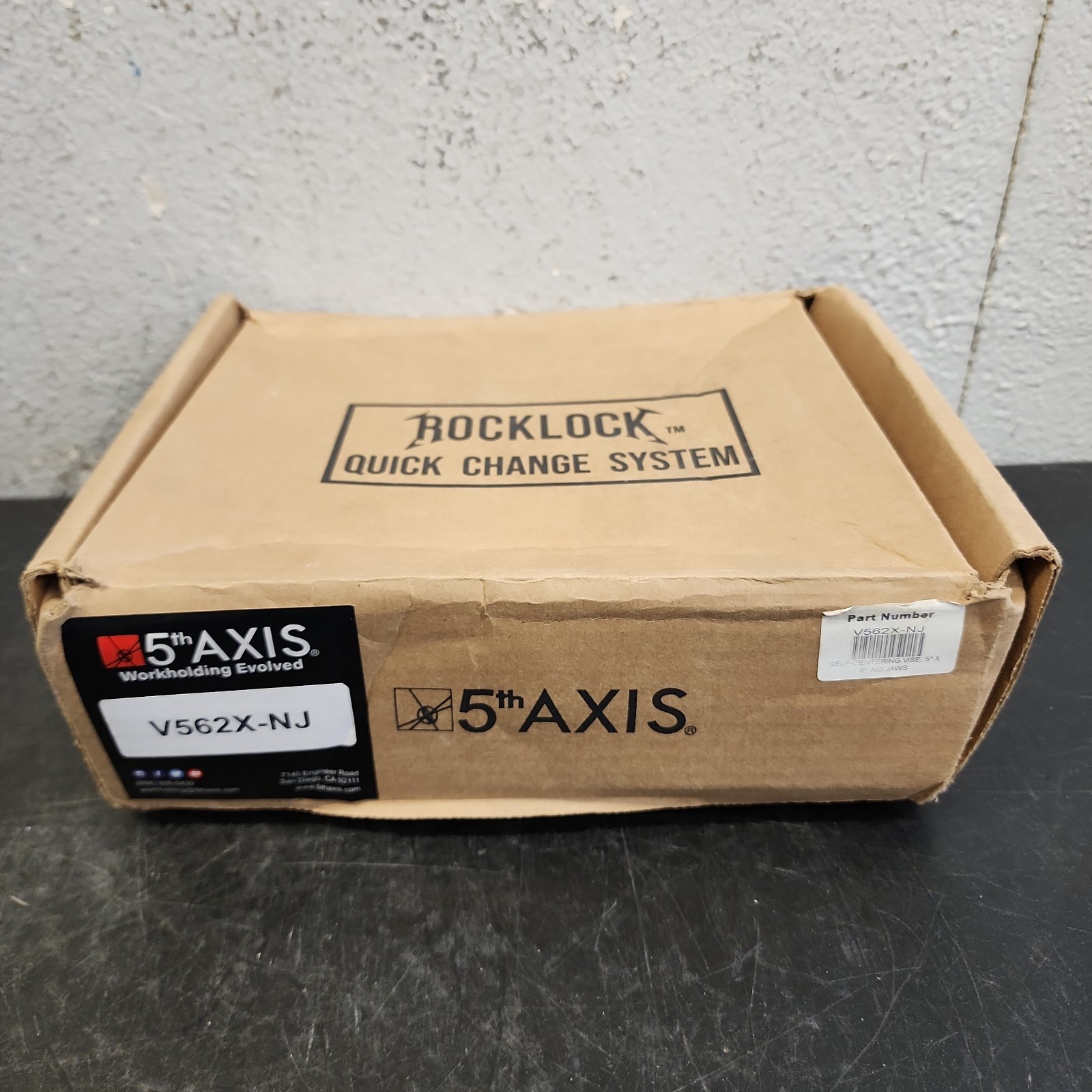 Rock Lock Quick Change System 5th Axis Self-Centering Vise (Metric) V562X-NJ