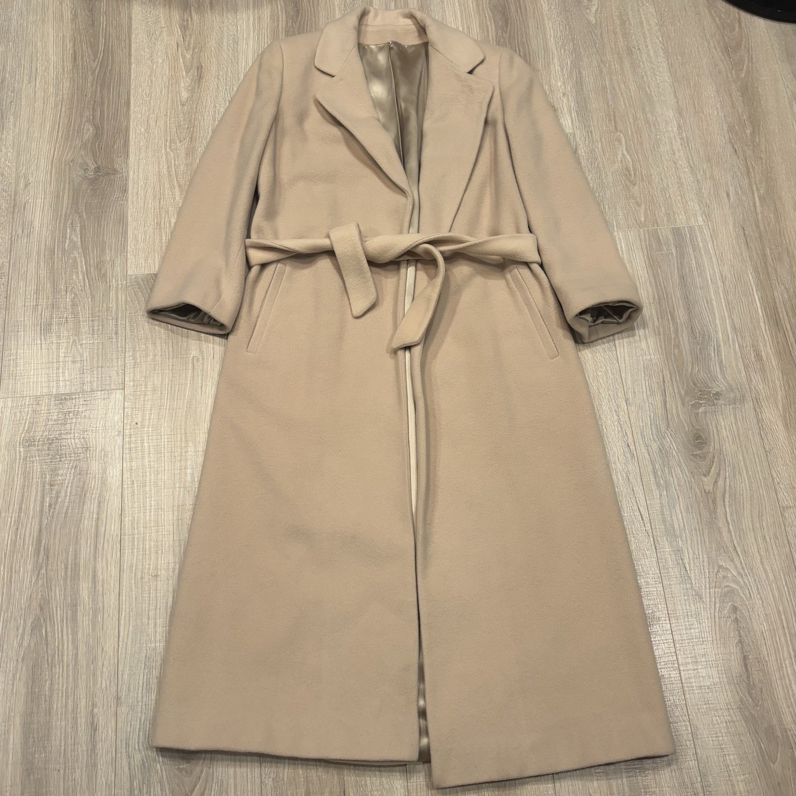 Vintage 70s Saks Fifth Avenue Regency Coat Womens 6 Pure Cashmere Full Length