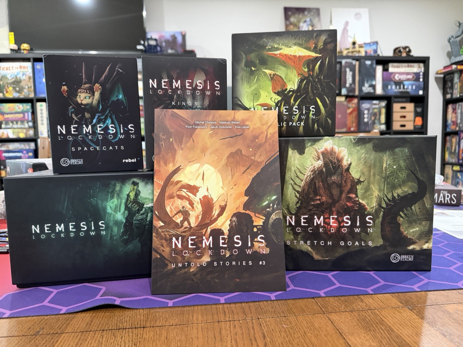 Nemesis Lockdown w/Gamefound exclusives, upgrades & more. Nemesis Lockdown w/Gamefound exclusives, upgrades & more.