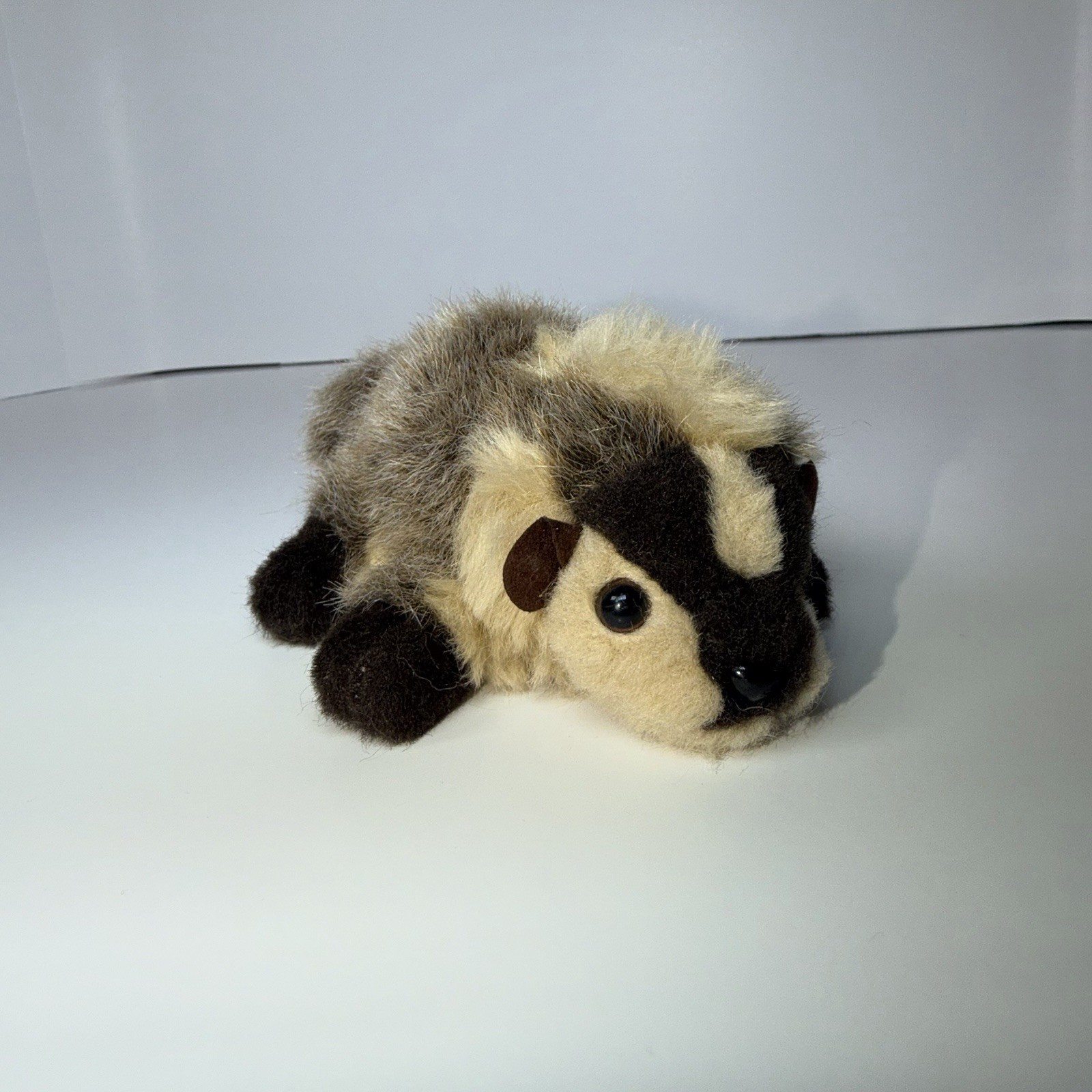 Vintage Folkmanis Mini Badger Plush Finger Puppet Retired Realistic HTF