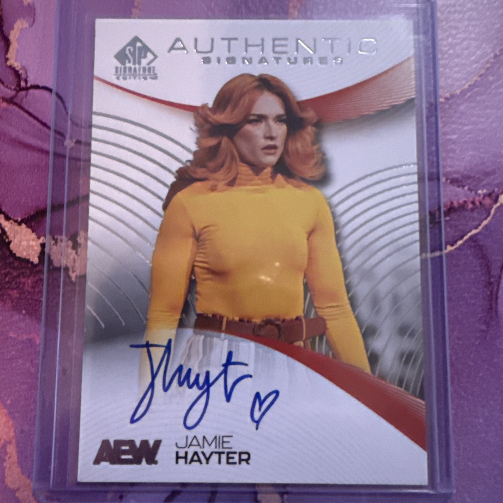 AEW SP Signature Edition JAIME HAYTER On Card Auto Authentic Signatures #AS-JH AEW SP Signature Edition JAIME HAYTER On Card Auto Authentic Signatures #AS-JH