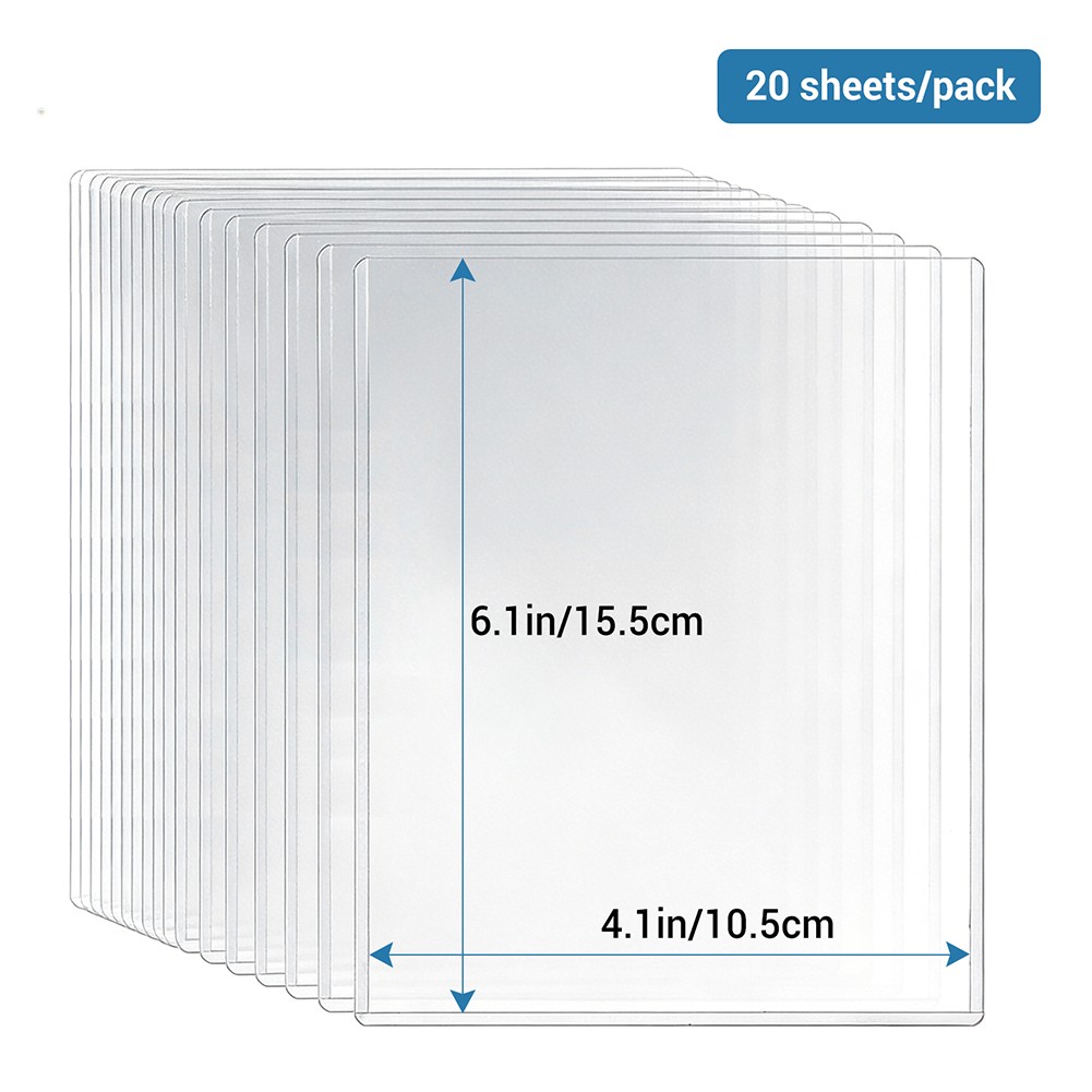 Rigid  4x6/5x7/6x9 inch Hard Plastic Protector Sleeves for Trading Cards Photos