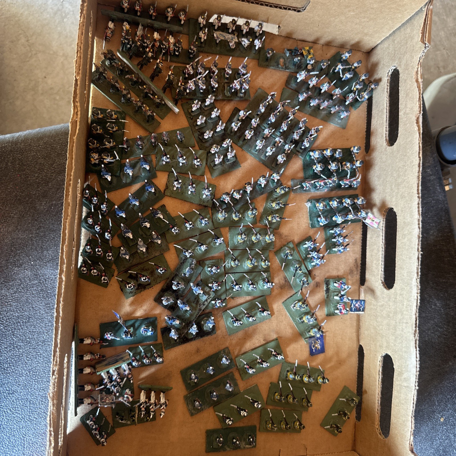 Large 15mm Napoleonic Wars Painted Infantry Miniatures Army Regiment Lot