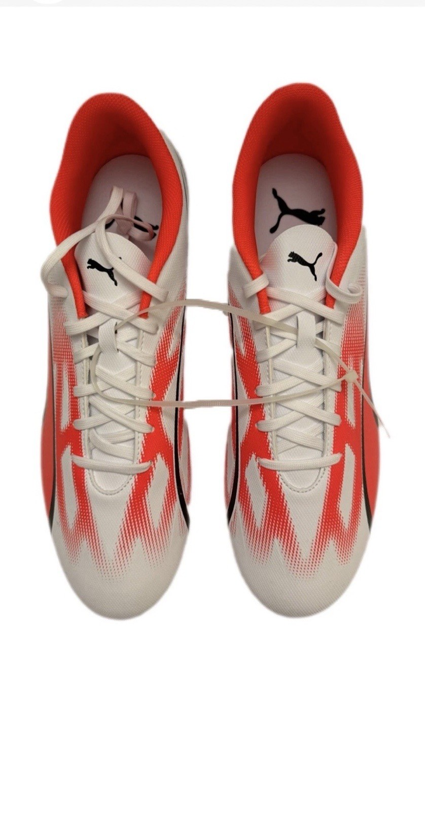 Puma Ultra Play FG/AG 107423-01 Mens US 7.5 White Fire Orchid Soccer Cleats