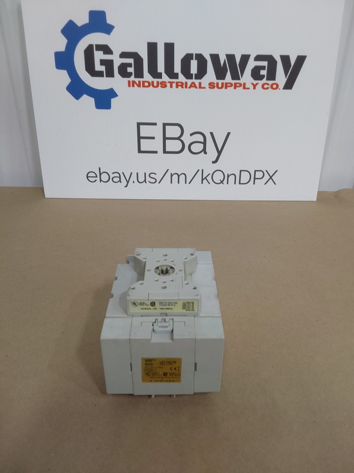 Sprecher + Schuh Motor Disconnect Switch LE7-100-1753 / LE7-100-NP & LE7-100-PE
