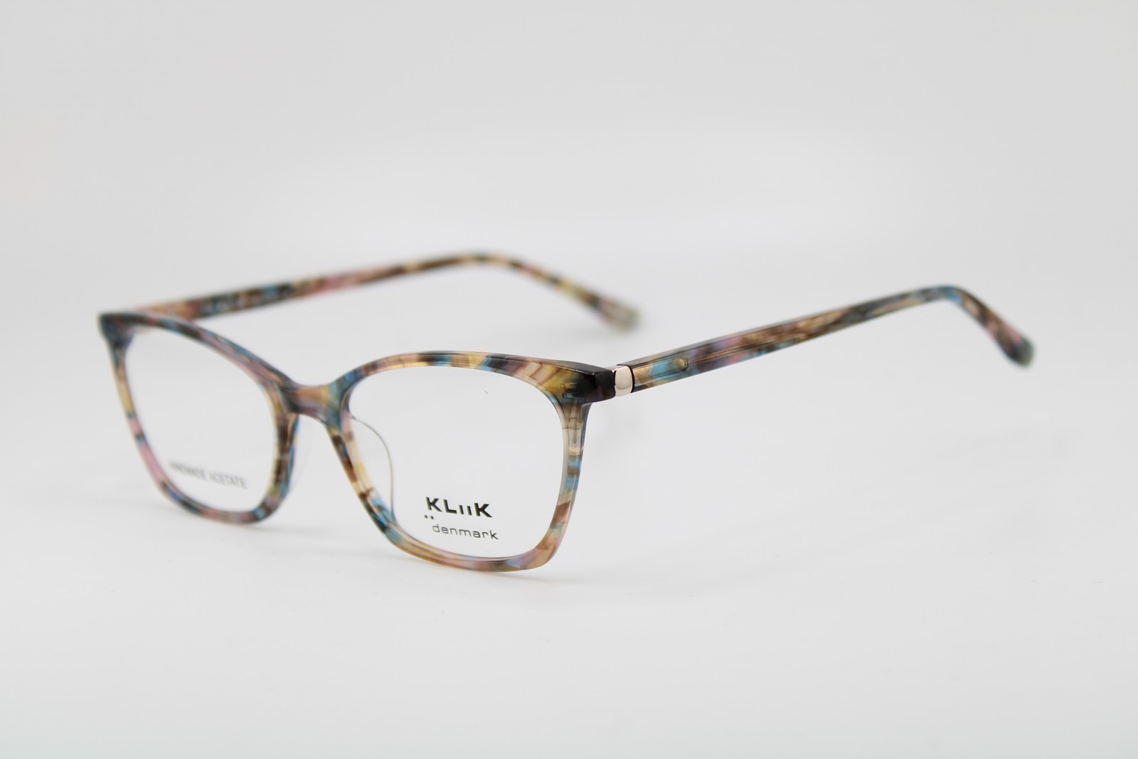 NEW KLIIK DENMARK 787 S401 BLUE BROWN PINK CONFETTI AUTHENTIC EYEGLASSES 49-16 NEW KLIIK DENMARK 787 S401 BLUE BROWN PINK CONFETTI AUTHENTIC EYEGLASSES 49-16