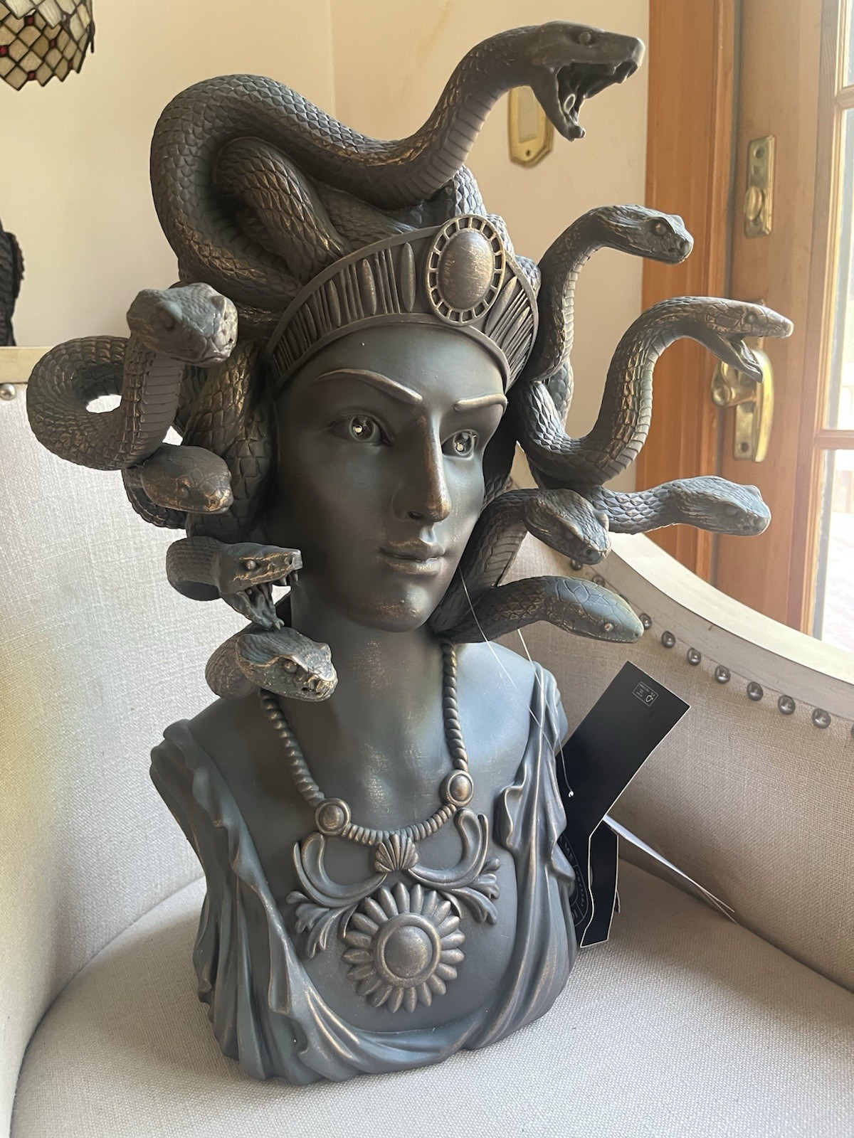 NEW XL Medusa/ Snakes Light Up Head Statue Halloween. NICE 2026 NEW XL Medusa/ Snakes Light Up Head Statue Halloween. NICE 2026
