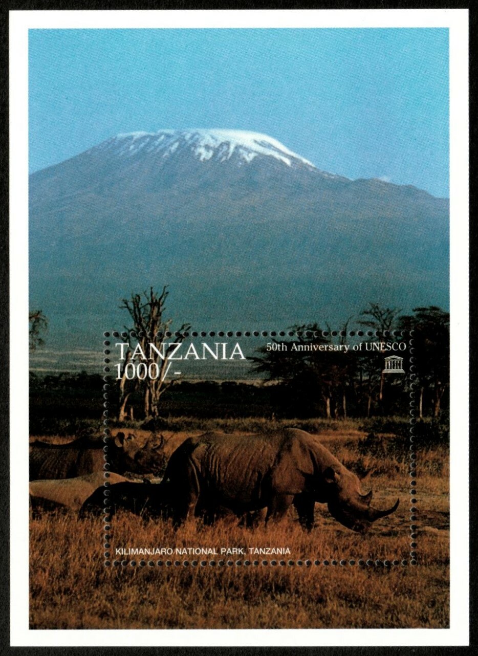 Tanzania 1996 - UNESCO, Kilimanjaro Park - Souvenir Sheet - Scott 1513 - MNH