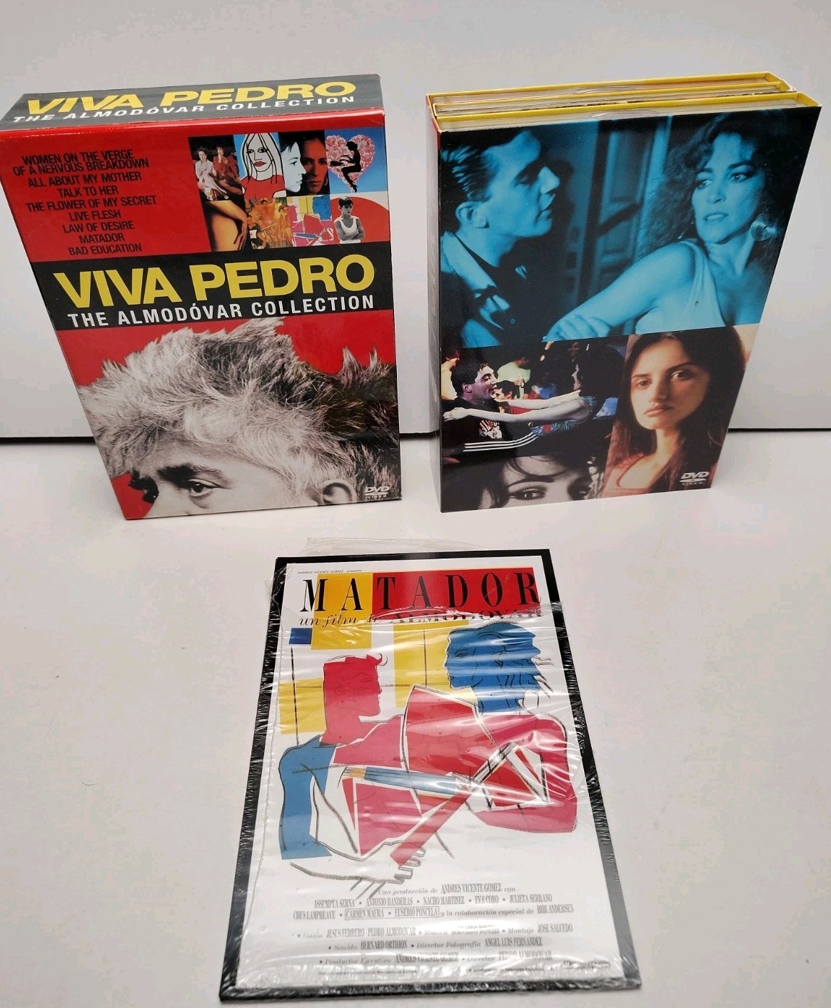 Viva Pedro: The Almodóvar Collection DVD 9-Disc Set with 8 Collectible postcards Viva Pedro: The Almodóvar Collection DVD 9-Disc Set with 8 Collectible postcards