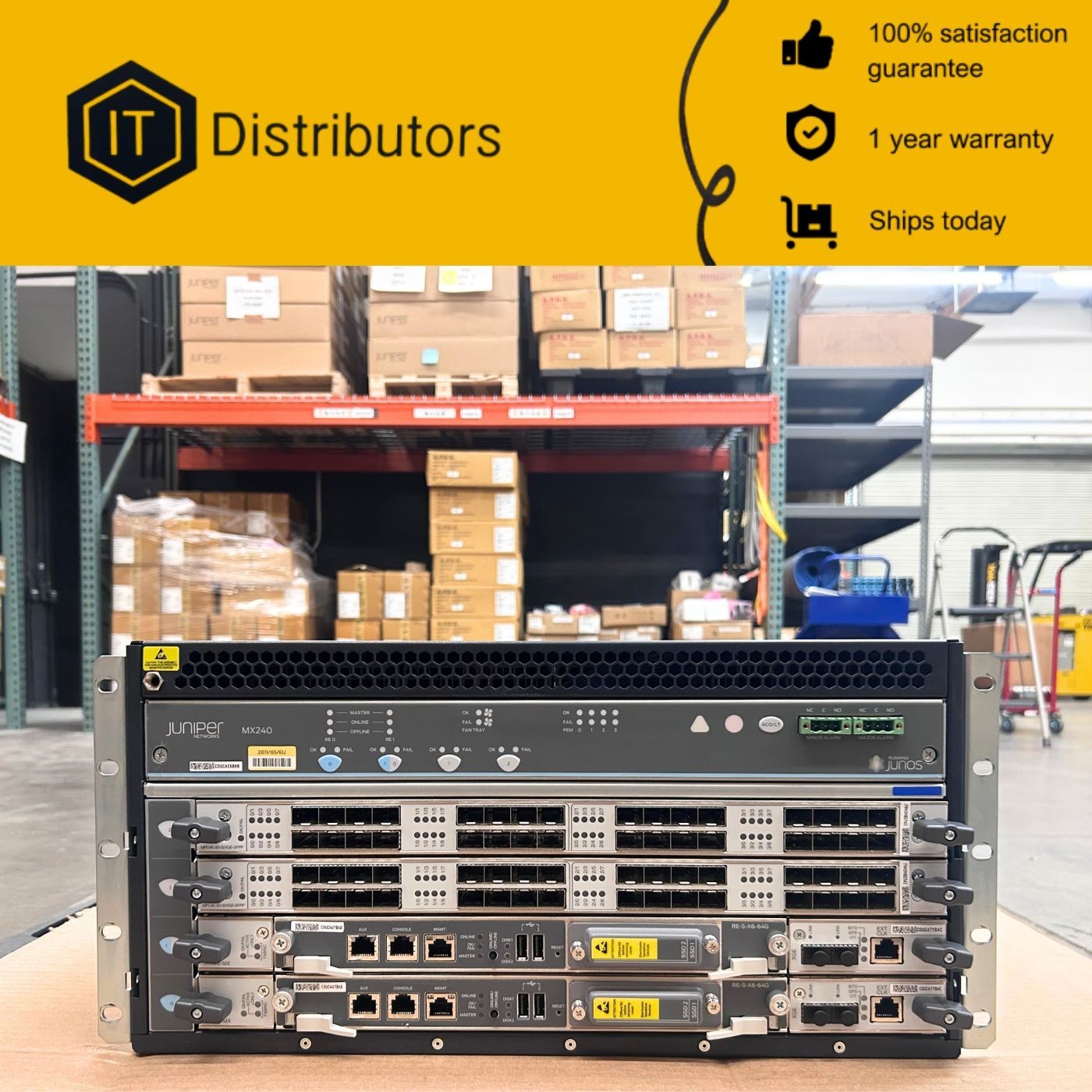 Juniper CHAS-BP3-MX240/MX240-PREMIUM3-ACH/2 x SCBE2/2 x RE-64G/Ships Today