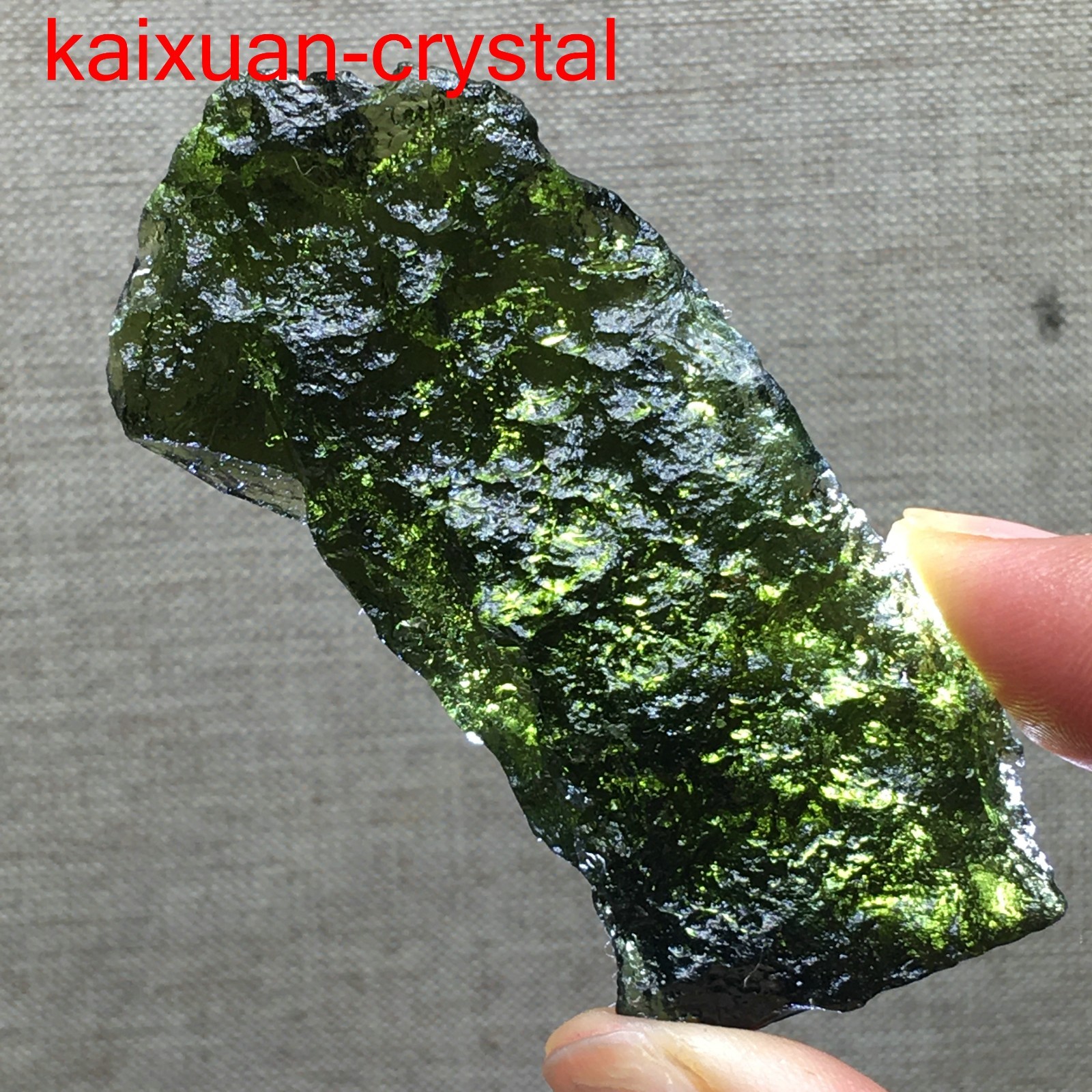 178Ct Moldavite Genuine Raw Moldavite Crystal from Czech Republic PICcertificate