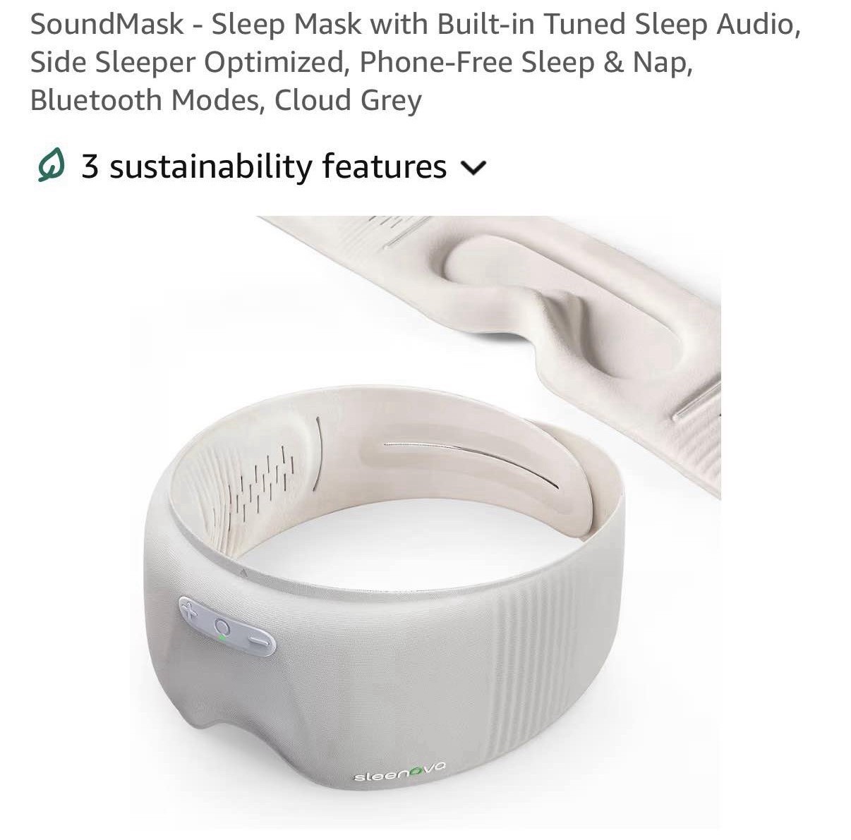 Sleenova Sleep Mask With Bluetooth Sleenova Sleep Mask With Bluetooth