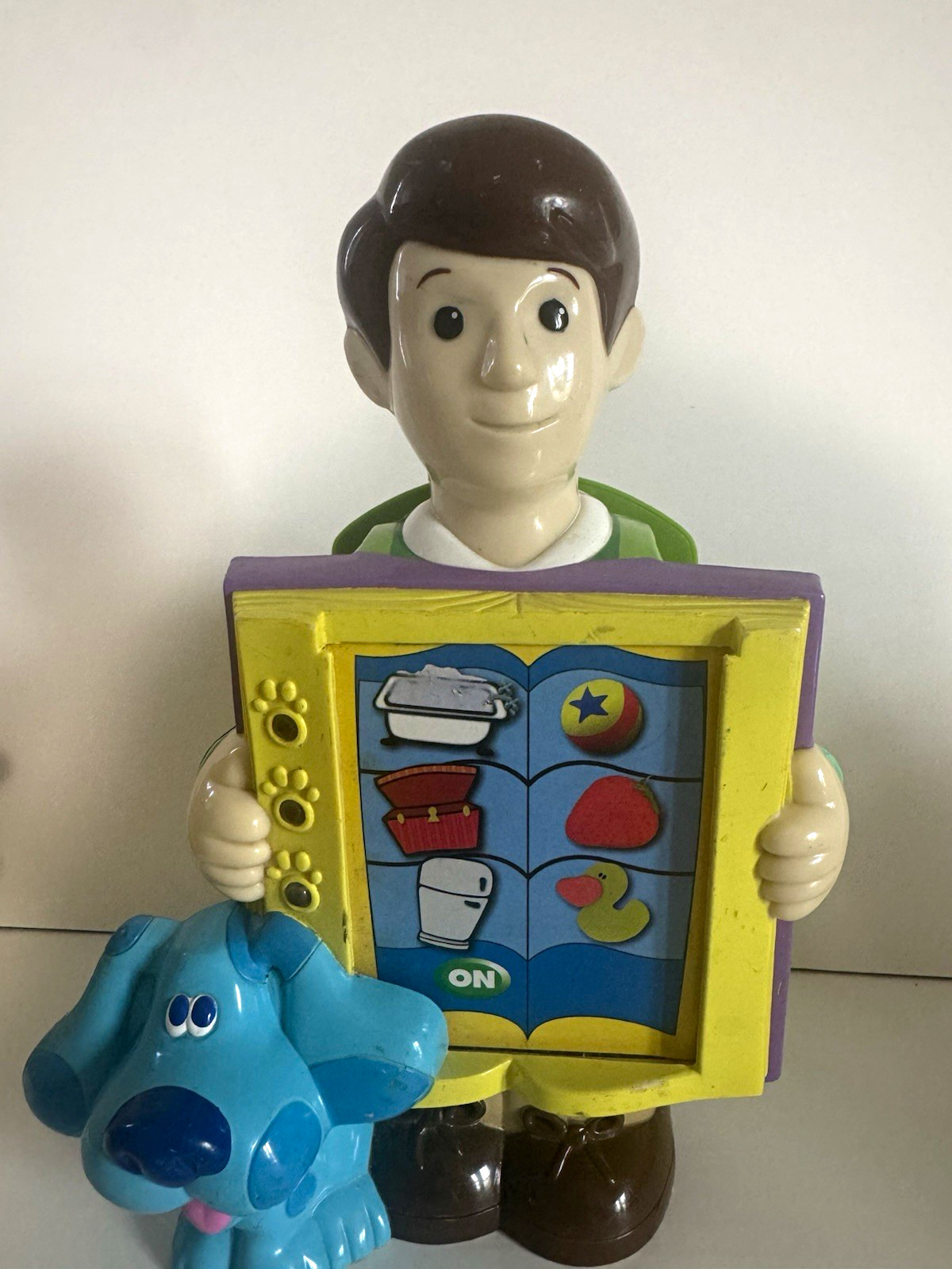 Blue\'s Clues Steve & Blue Interactive Electronic Toy w/ Light-Up Buttons Panel Blue\'s Clues Steve & Blue Interactive Electronic Toy w/ Light-Up Buttons Panel