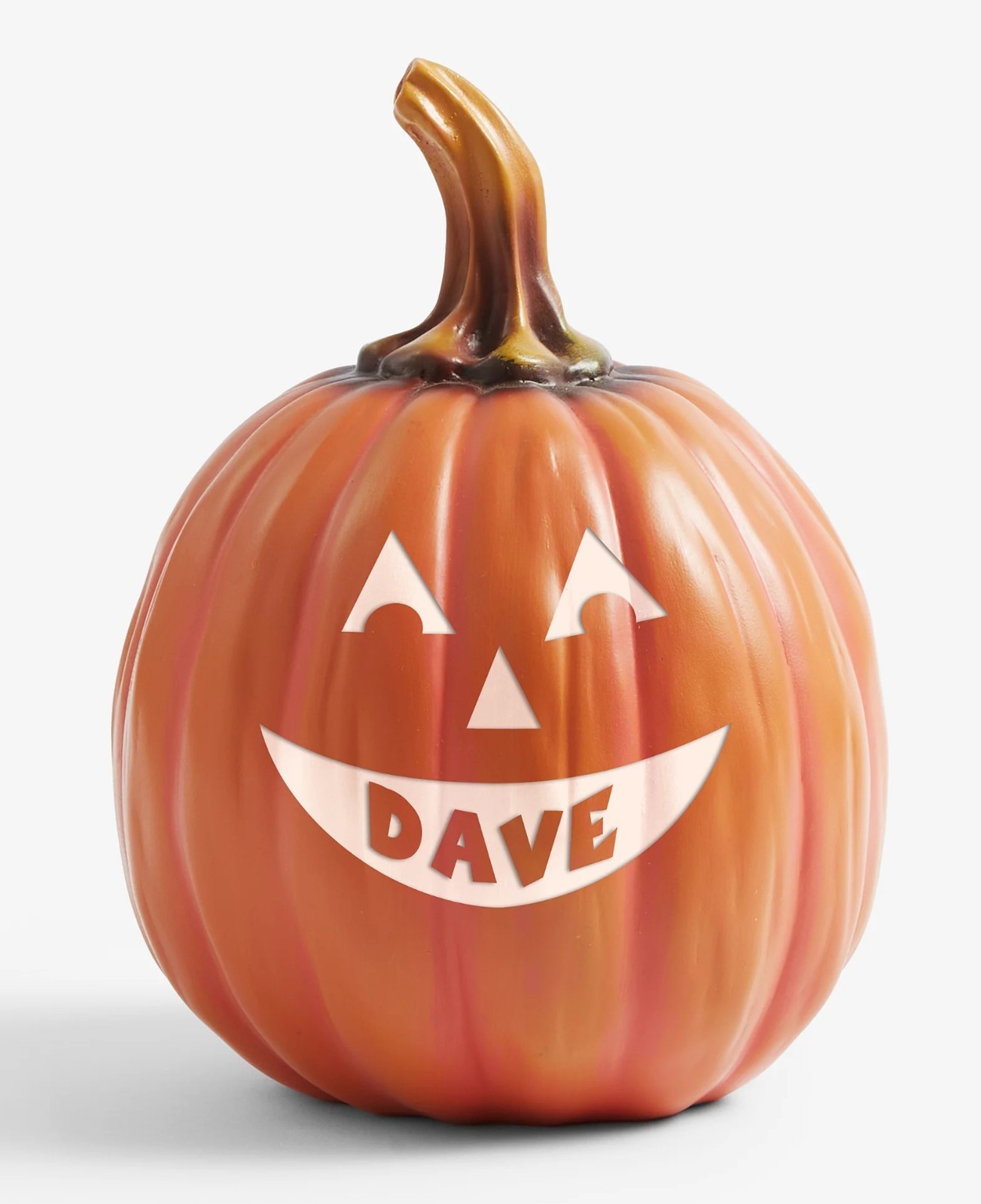 Personalized Jack-O-Lantern Pumpkin Orange Small Halloween Decor Custom Name