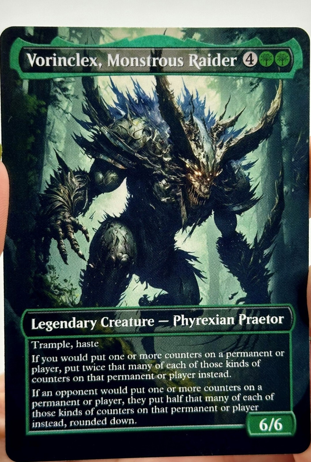 Vorinclex, Monstrous Raider Proxy Card with Custom designed art