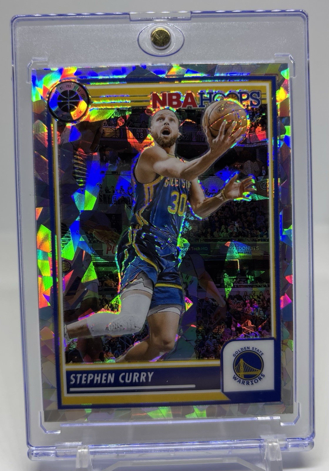 Stephen Curry RARE CRACKED ICE REFRACTOR SSP INVESTMENT CARD GS WARRIORS MINT