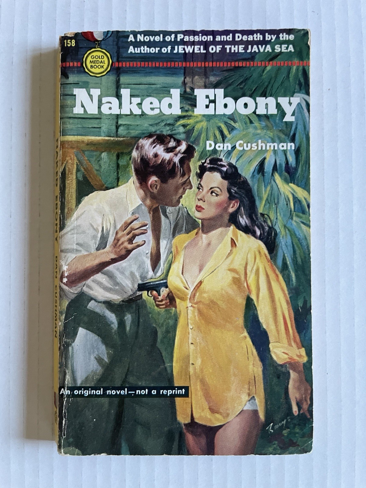 Naked Ebony Dan Cushman Gold Medal #158 Vintage 1951 Pulp Paperback