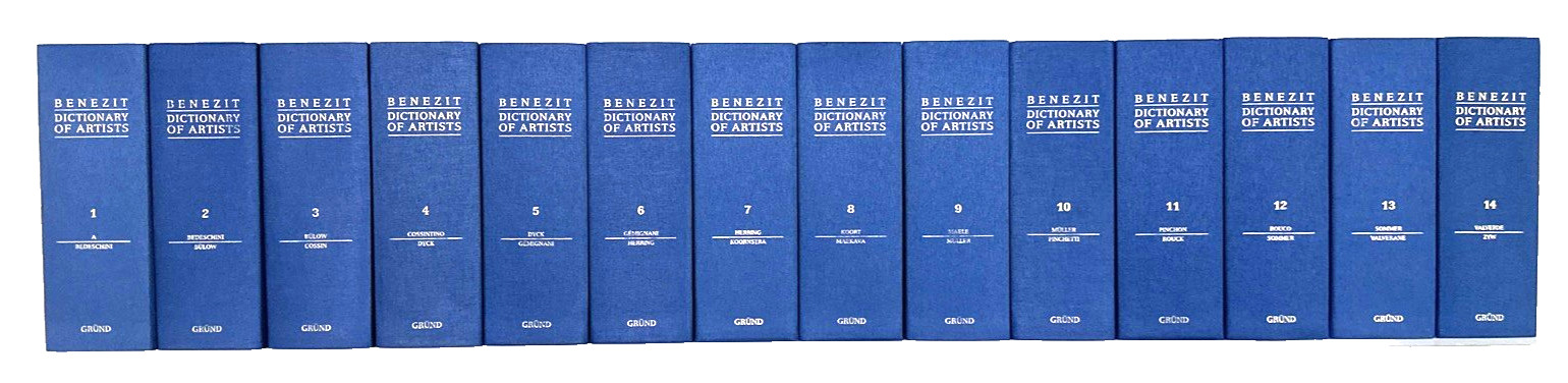 Benezit Dictionary of Artists Complete Set Vol. 1 - 14 (2006, HC) *EXCELLENT* Benezit Dictionary of Artists Complete Set Vol. 1 - 14 (2006, HC) *EXCELLENT*