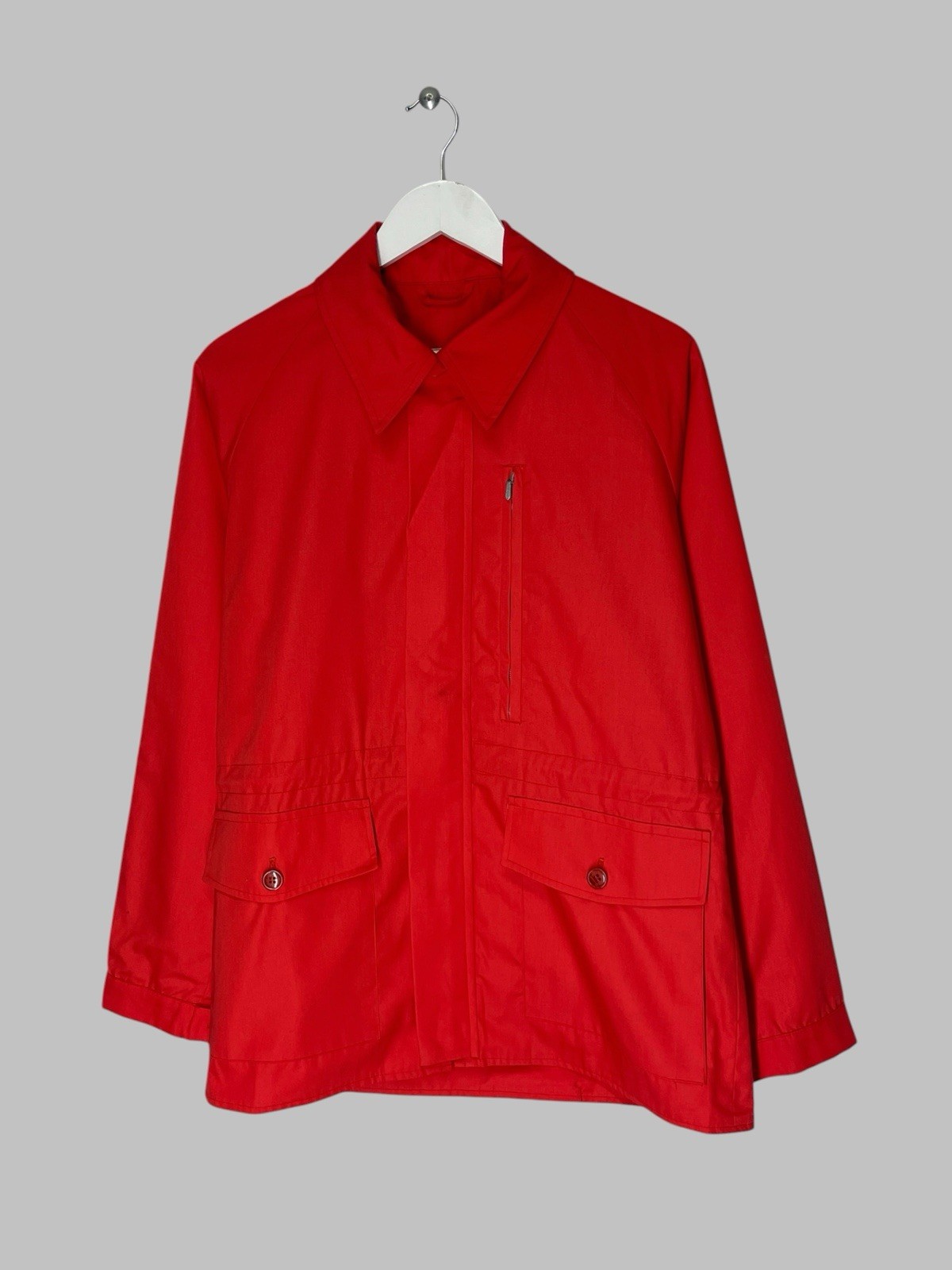 Vintage Grenfell Red Utility Field Jacket Made in England Mens