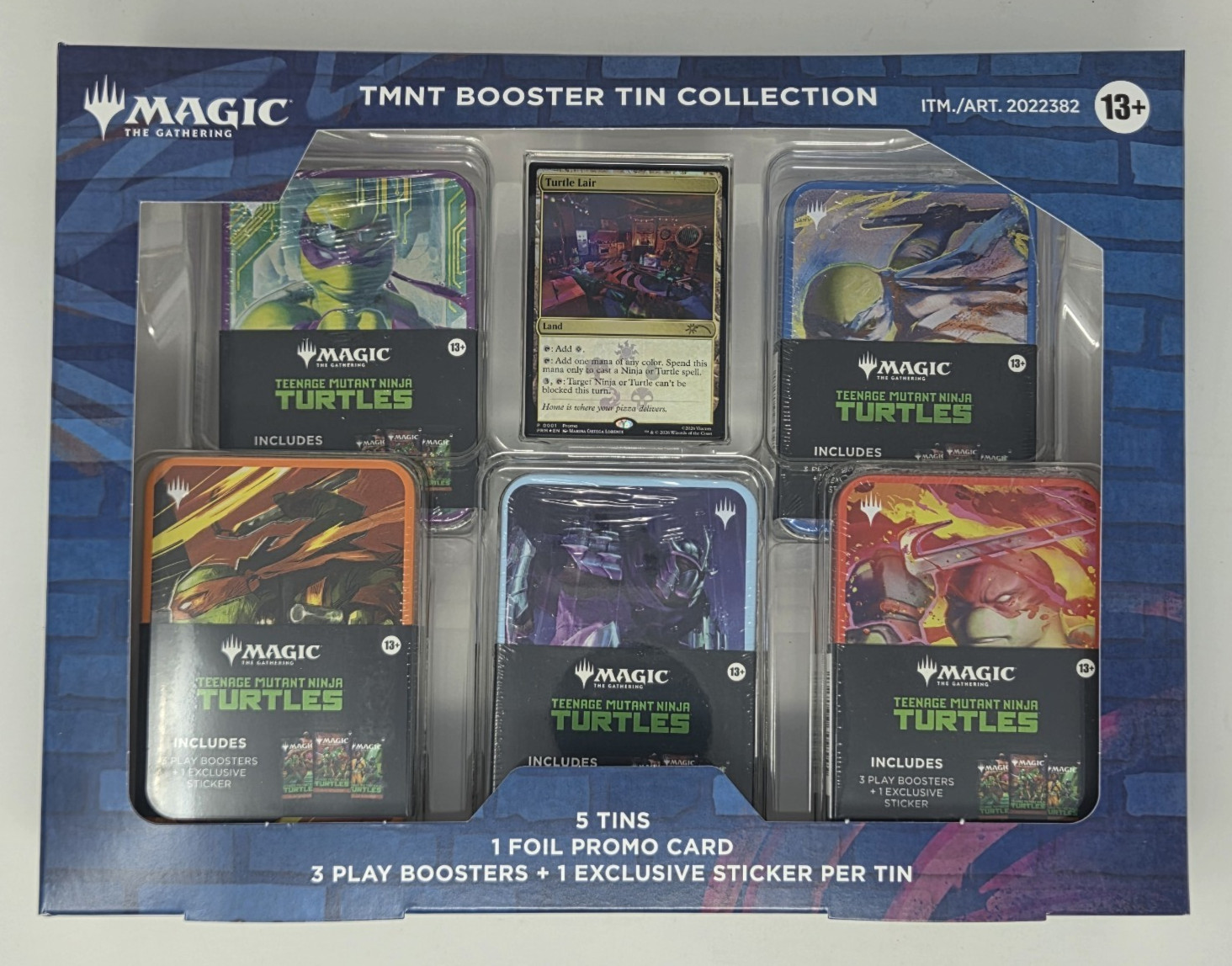 Magic the Gathering TMNT 5 Tin Booster Collection 15 Play Booster Packs Sealed Magic the Gathering TMNT 5 Tin Booster Collection 15 Play Booster Packs Sealed