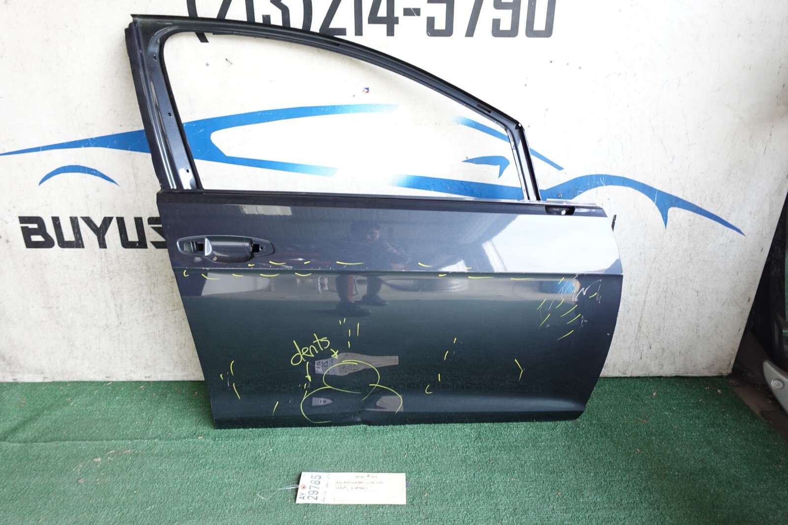 w/dents 2019 20 2021 VOLKSWAGEN GOLF GTI FRONT RIGHT PASSENGER DOOR OEM AY29785