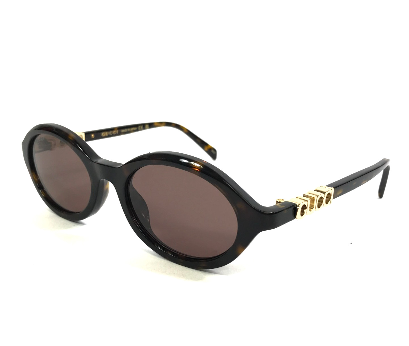 Gucci Petite Sunglasses GG2153S 002 Tortoise Gold w/ Brown Lenses Y2K 51-19-140