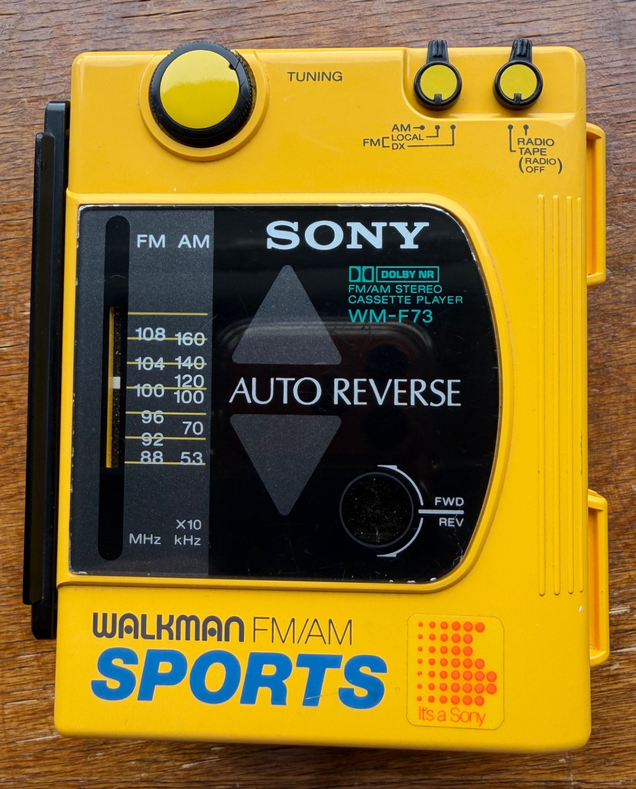 Vintage Sony Walkman WM-F73 AM/FM Cassette Player Made in Japan - Radio Works