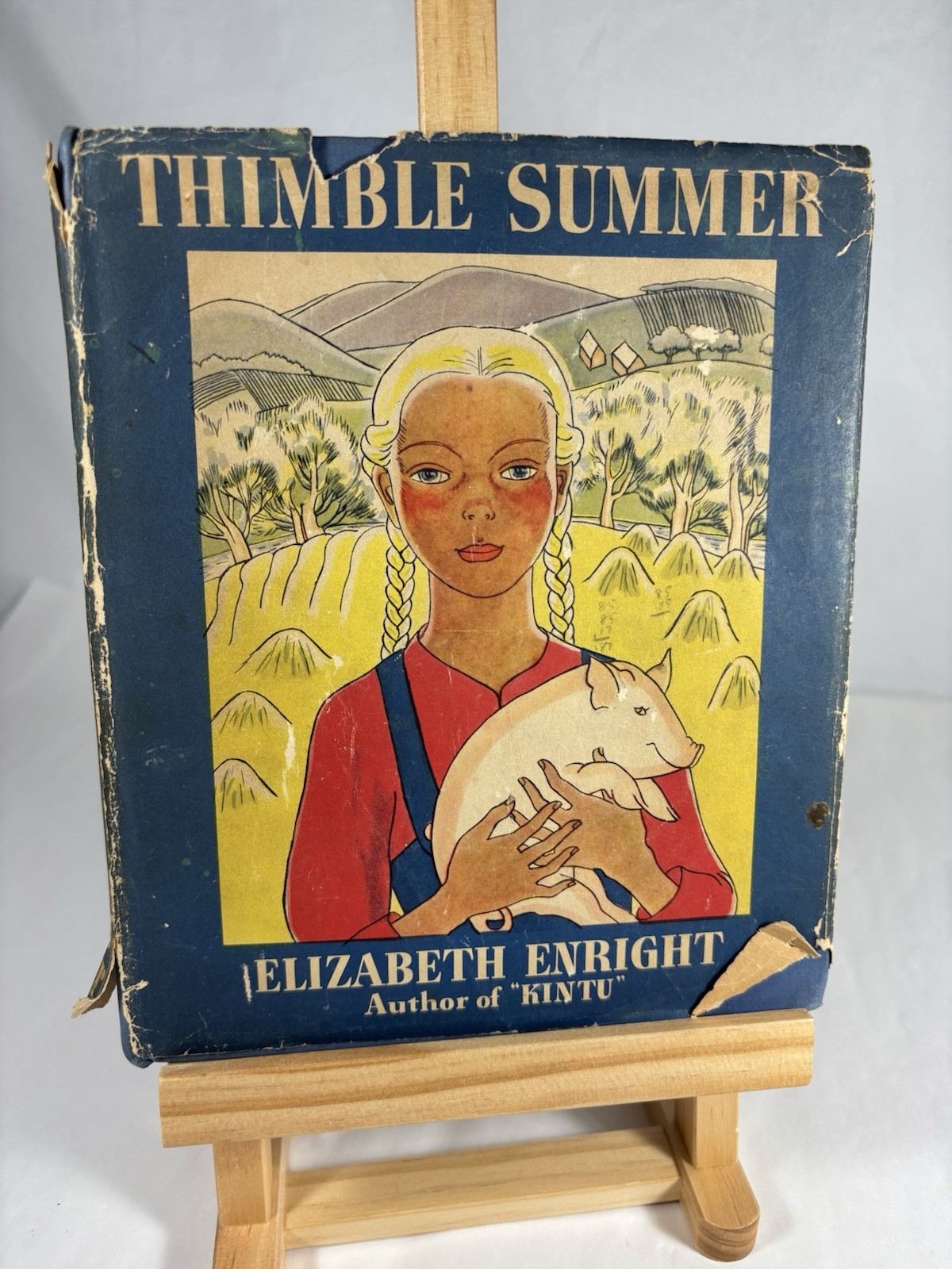 1938 1st Edition THIMBLE SUMMER Elizabeth Enright UNCLIPPED $2.00 DJ No Seal