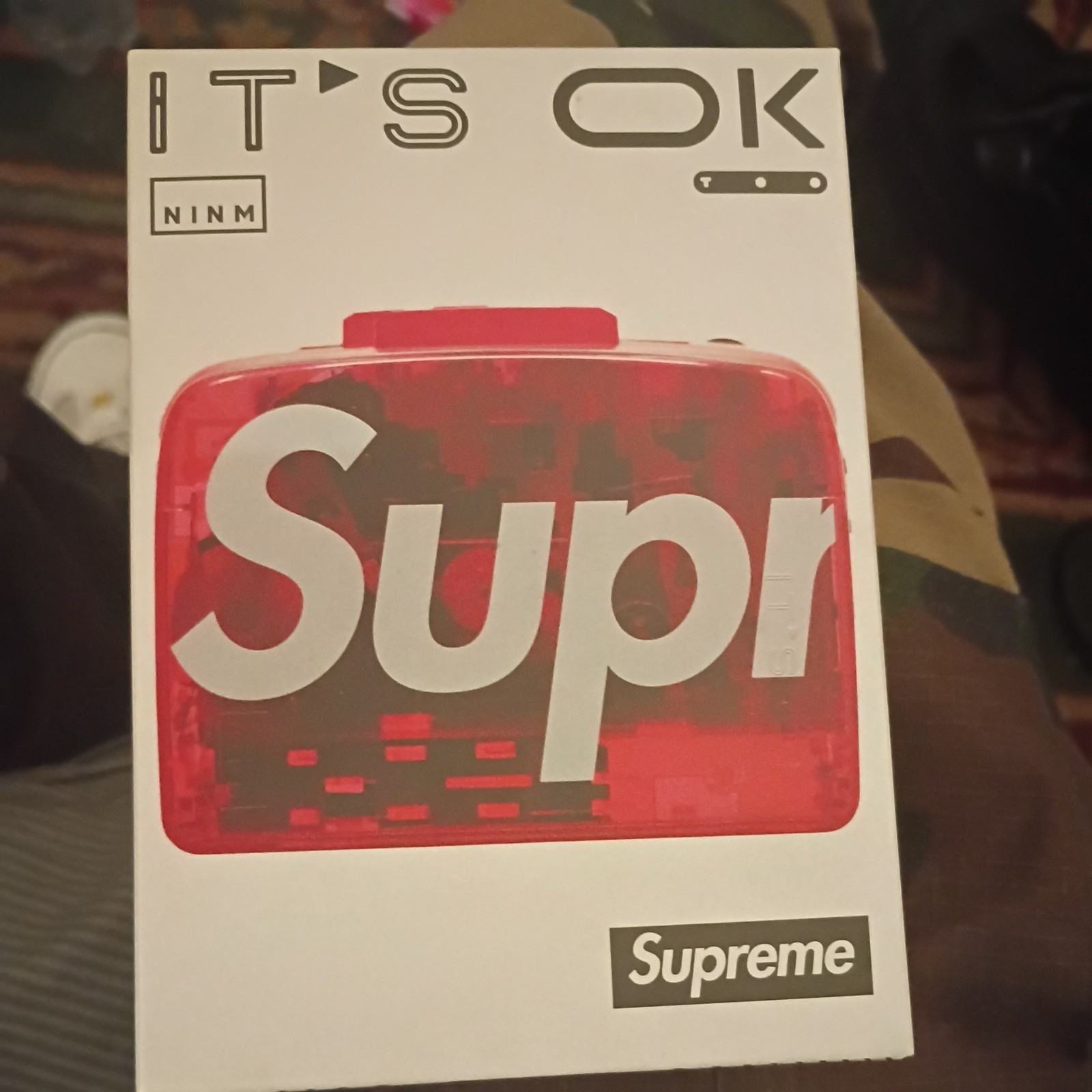 Supreme NINM Lab IT\'S OK TOO Bluetooth Cassette Player OS Transparent Open Box Supreme NINM Lab IT\'S OK TOO Bluetooth Cassette Player OS Transparent Open Box