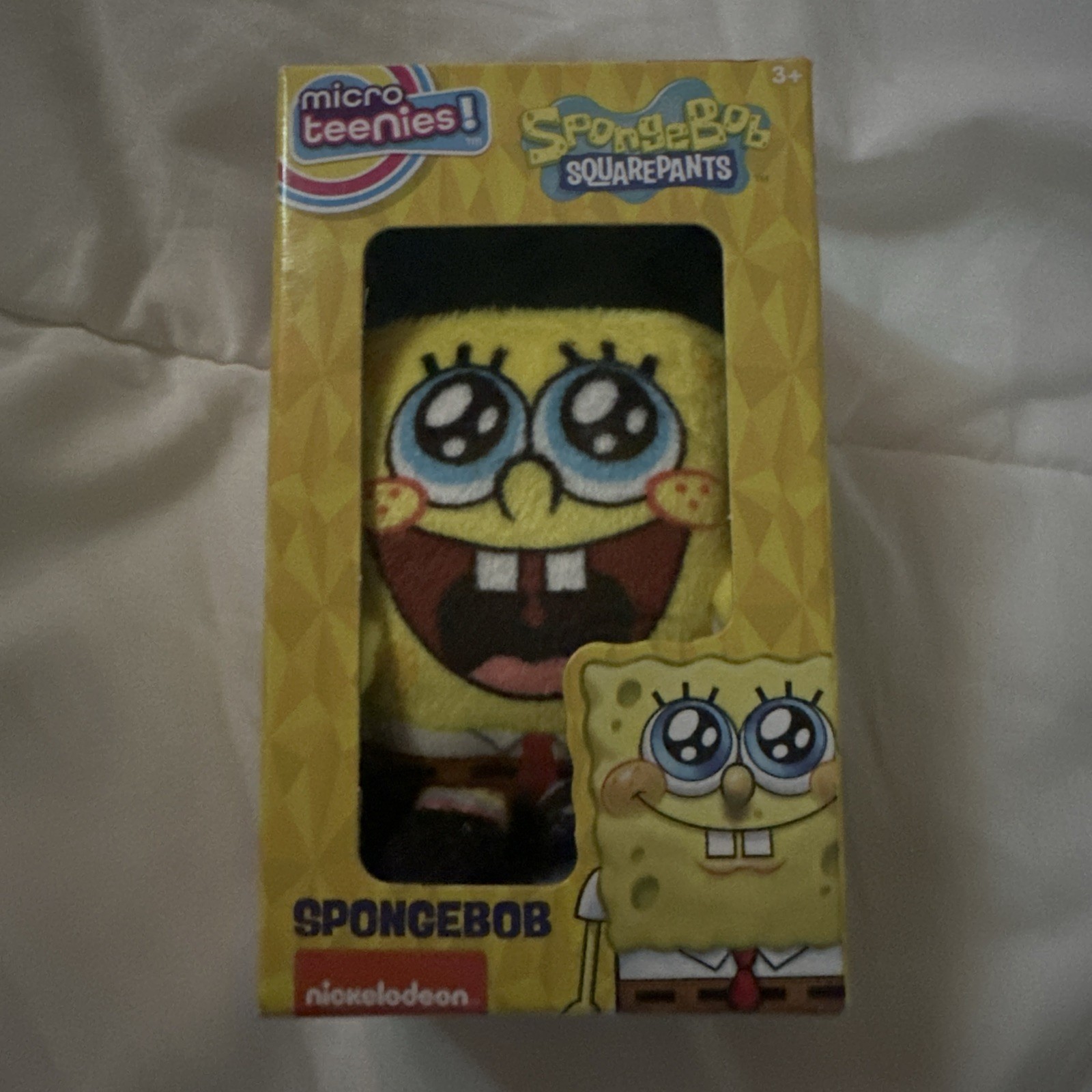 Nickelodeon Micro Teenies SpongeBob SquarePants Yellow Plush Toy, Brand New
