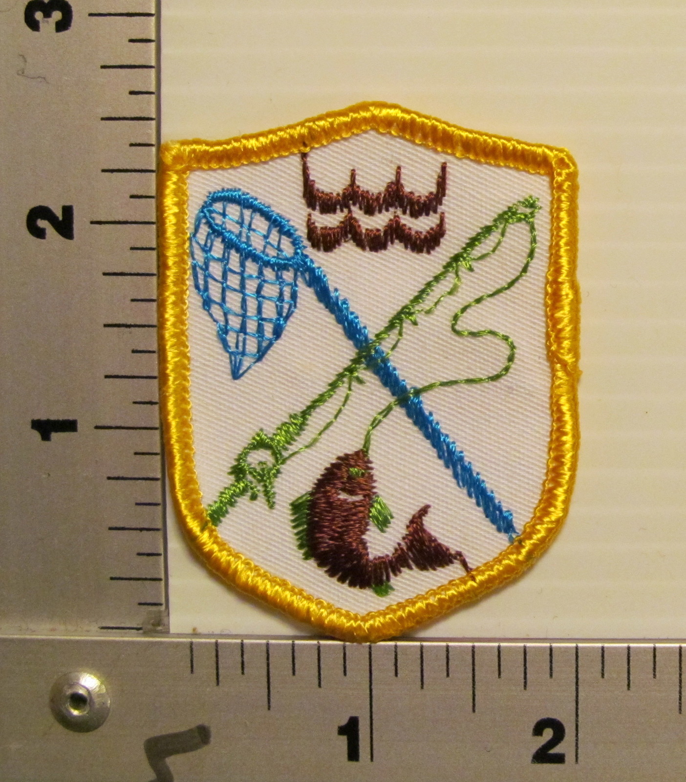 1970\'s / 1980\'s FISHING VINTAGE EMBROIDERED PATCH