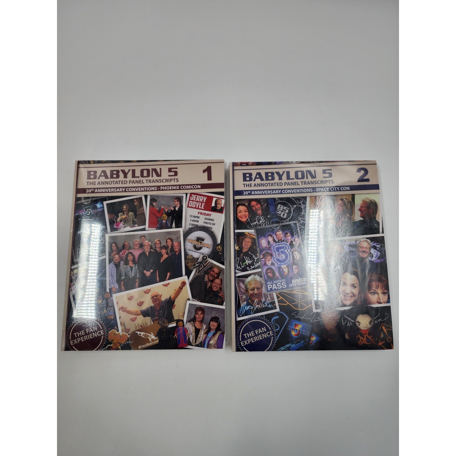 Babylon 5 The Annotated Panel Transcripts 20th Anniversary Vol 1 & 2 Book Set Babylon 5 The Annotated Panel Transcripts 20th Anniversary Vol 1 & 2 Book Set
