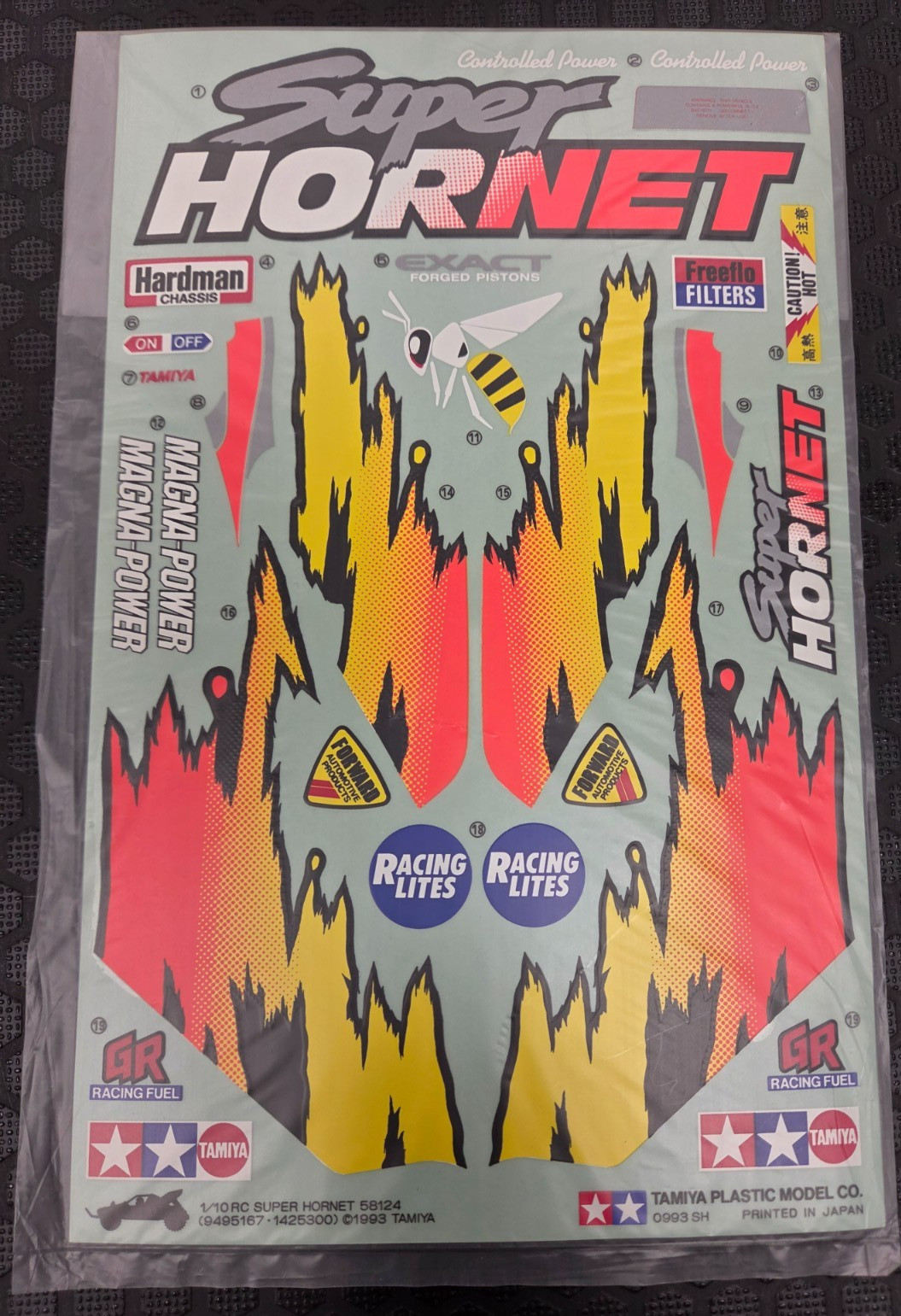 Vintage Tamiya Super Hornet Sticker Set NIP RARE 9495167 58124
