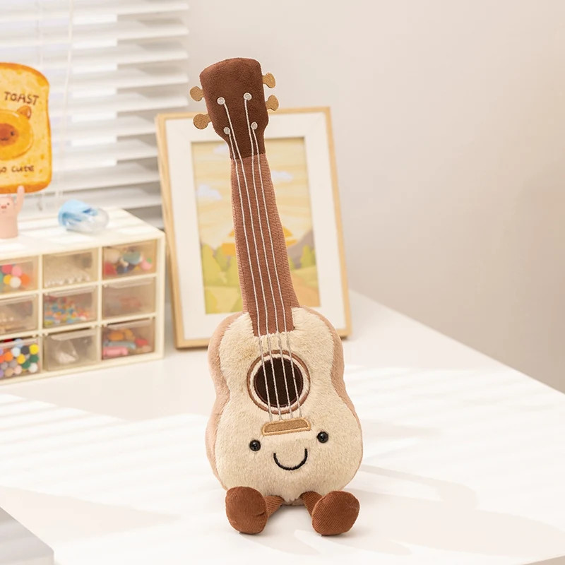 Kawaii Ukulele Plush Toy Musical Instrument Stuffed Animal Soft Doll Guitar Cute Kawaii Ukulele Plush Toy Musical Instrument Stuffed Animal Soft Doll Guitar Cute