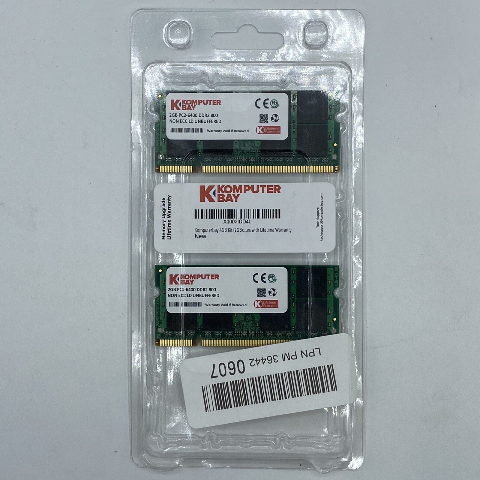 Komputerbay MACMEMORY For Apple 4GB Kit (2X 2GB Modules) PC2-5300 667MHz DDR2 Komputerbay MACMEMORY For Apple 4GB Kit (2X 2GB Modules) PC2-5300 667MHz DDR2