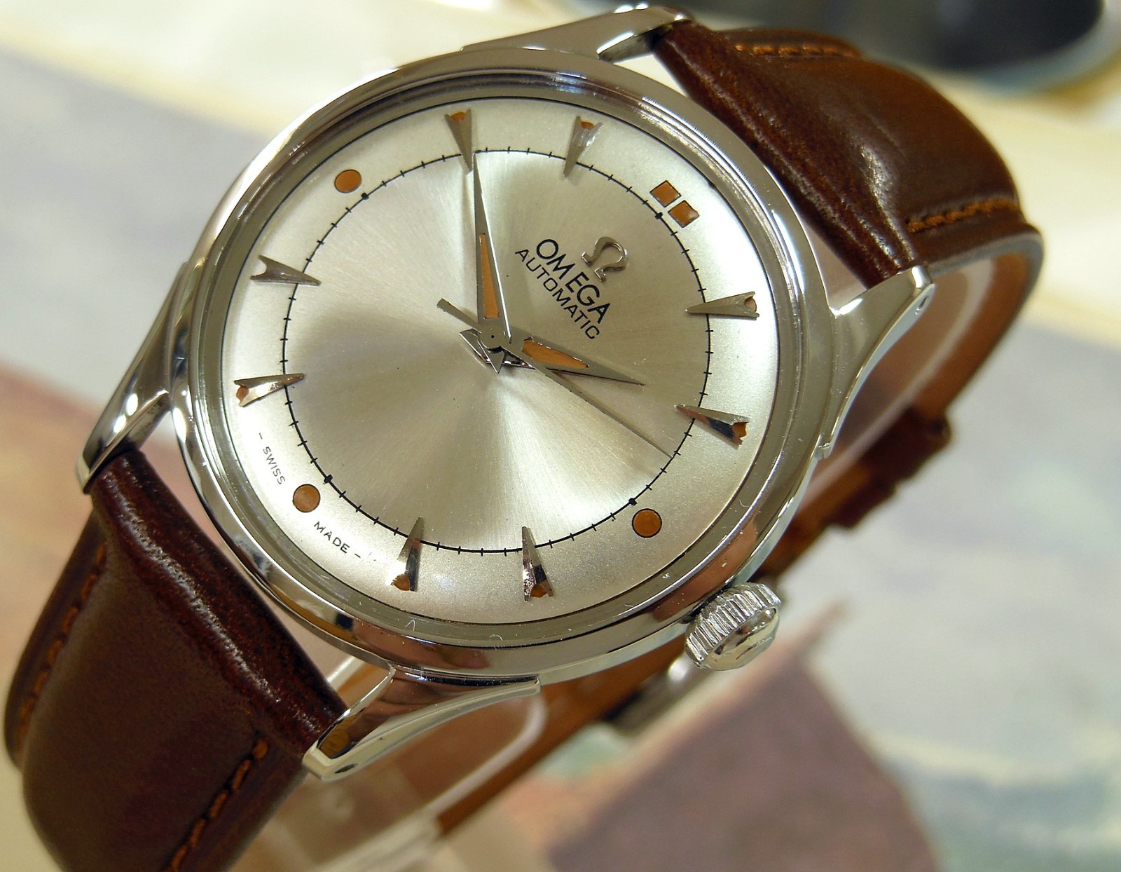 1950 Vintage OMEGA Bumper Automatic, Stunning Dial, Serviced / warranty