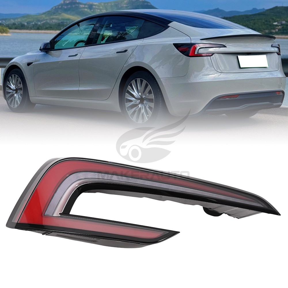 LED Tail Light Lamp Left Side Quarter Mounted Light for 2024-2026 Tesla Model 3 LED Tail Light Lamp Left Side Quarter Mounted Light for 2024-2026 Tesla Model 3