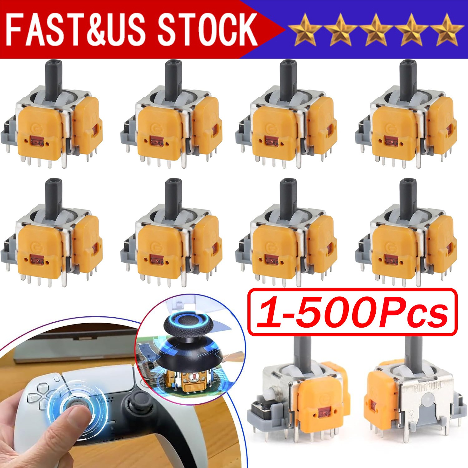PS5 Hall Effect Stick Controller V3 Magnet Effekt Drift Fix für PlayStation5 Lot PS5 Hall Effect Stick Controller V3 Magnet Effekt Drift Fix für PlayStation5 Lot