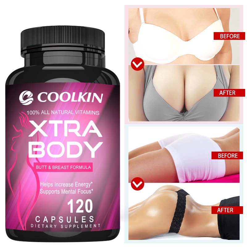 120pcs Xtra Body - Pueraria Mirifica - Butt Breast Enlargement, Estrogen Balance